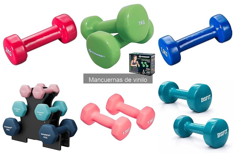 Alternativas a las mancuernas de vinilo para entrenar en casa