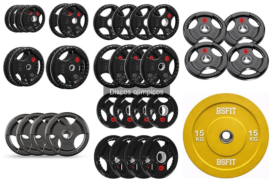 Alternativas a los discos olímpicos para entrenar en casa