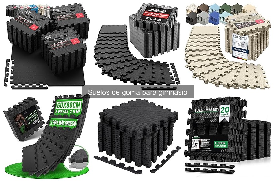 Alternativas a suelos de goma para gimnasio: Comparativa