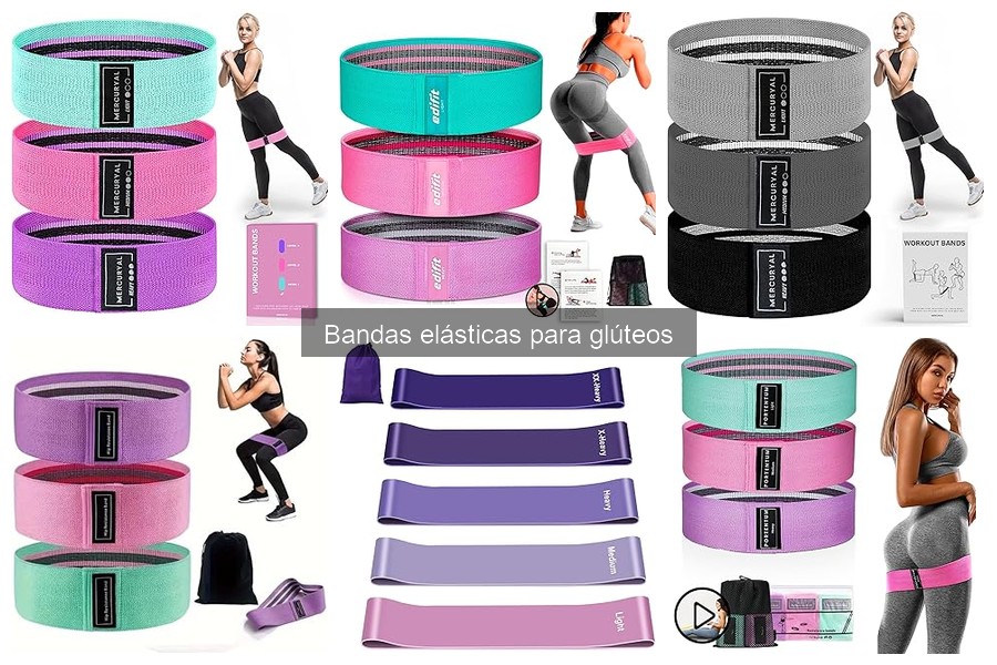 Bandas elásticas para glúteos: tamaño y resistencia ideal