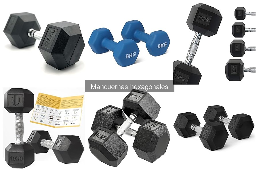 Beneficios de usar mancuernas hexagonales en casa