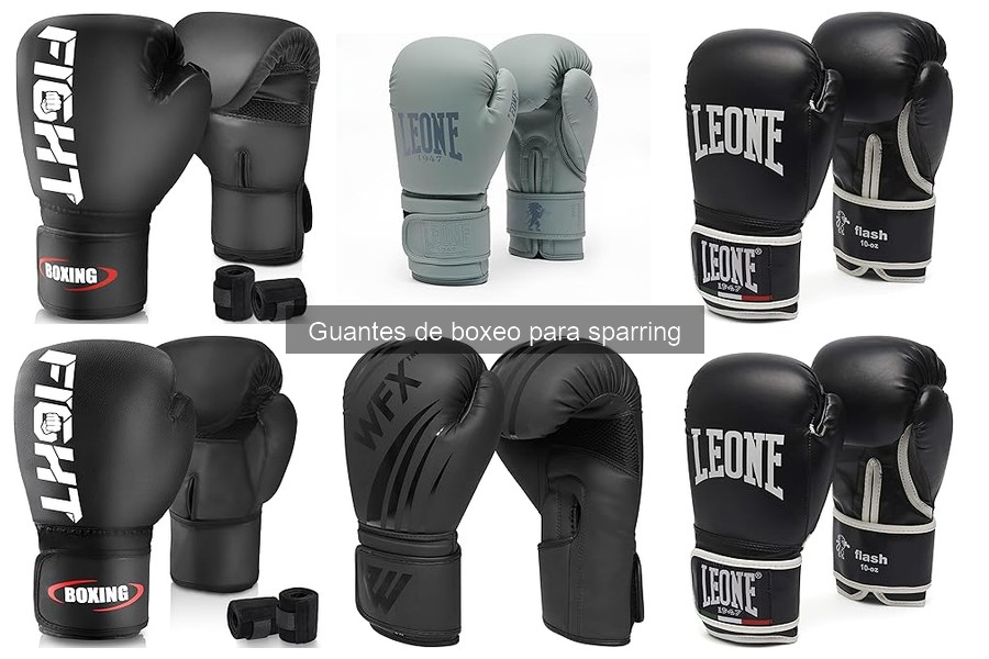 Características clave de los guantes de boxeo para sparring