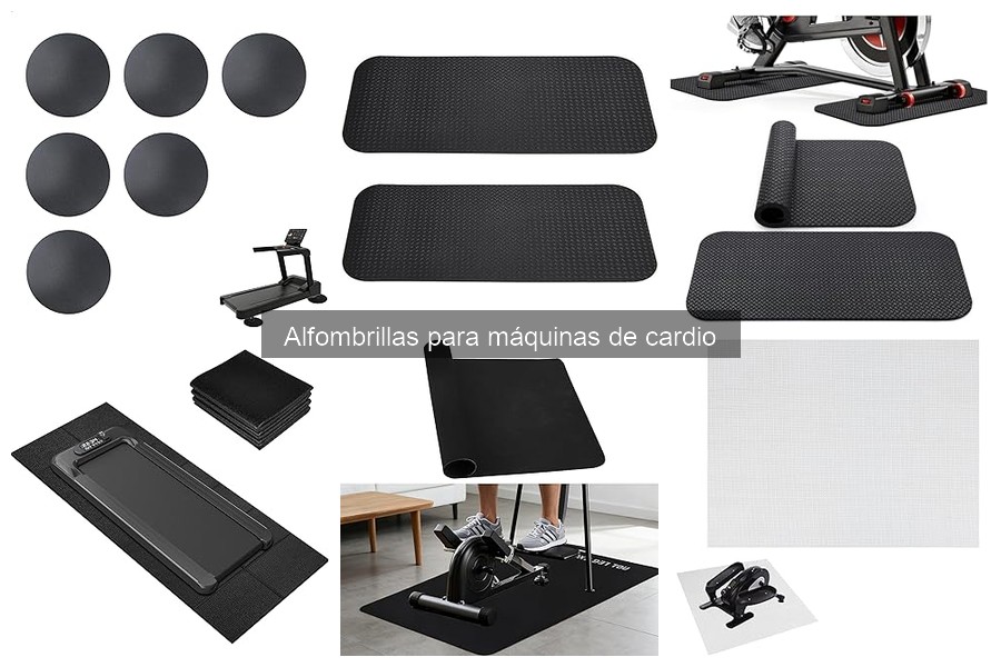 Comparativa de materiales en alfombrillas para máquinas de cardio
