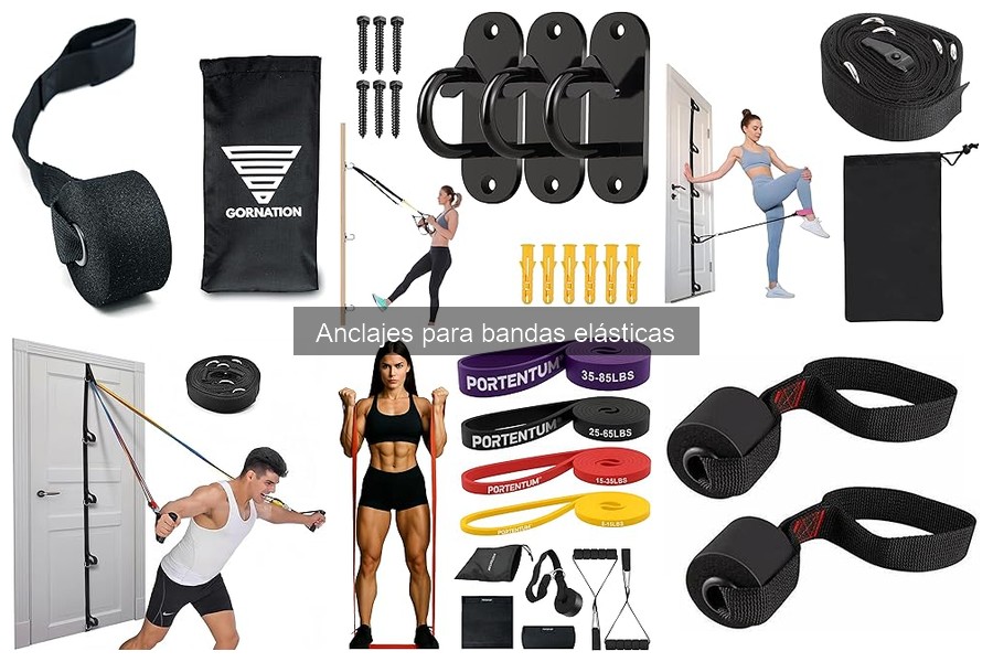 Comparativa de materiales para anclajes de bandas elásticas