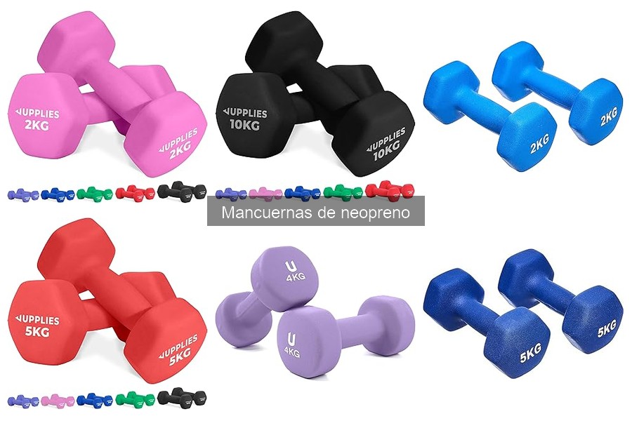 Comparativa: Mancuernas de Neopreno vs. Mancuernas Metálicas