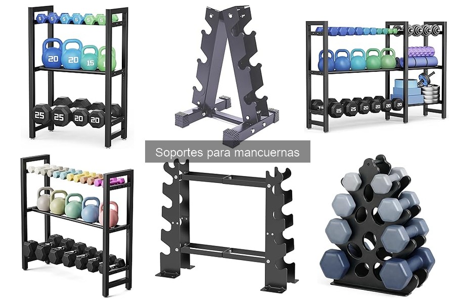 ¿Cuánto peso soporta un soporte para mancuernas?