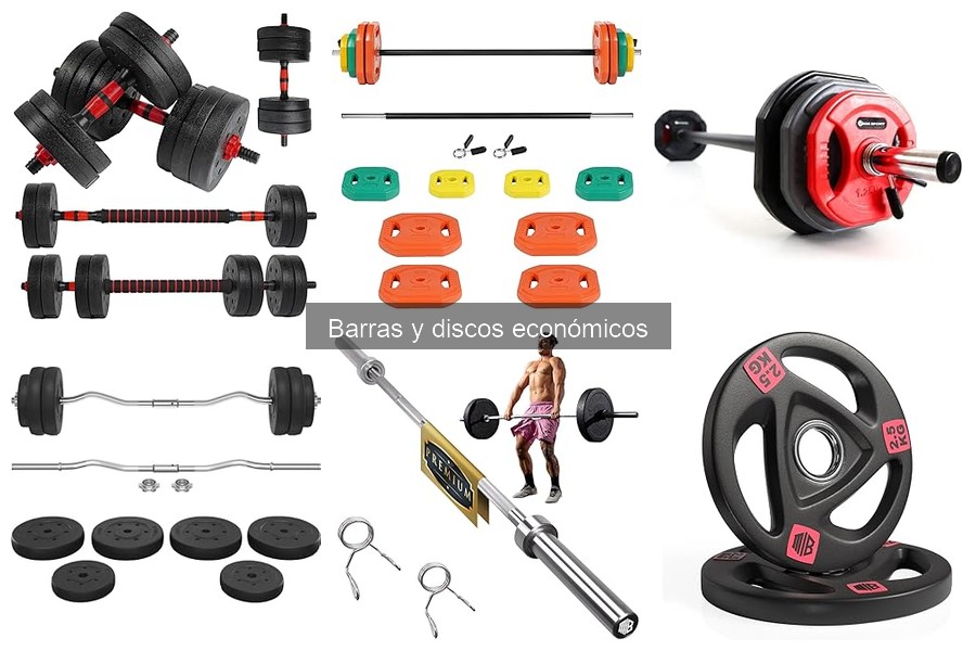 Ejercicios Efectivos con Barras y Discos Económicos en Casa