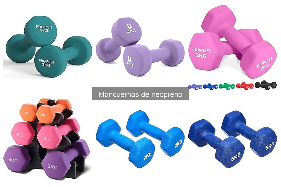 Ejercicios Efectivos con Mancuernas de Neopreno en Casa