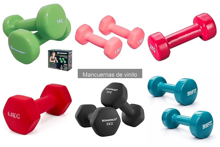 Ejercicios Efectivos con Mancuernas de Vinilo para Entrenar en Casa