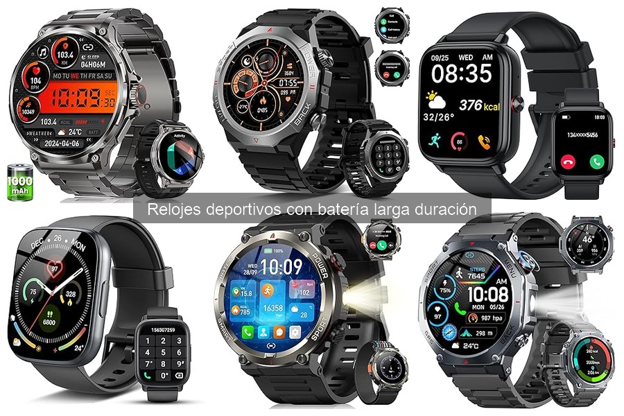 Funcionalidades clave de relojes deportivos de larga duración