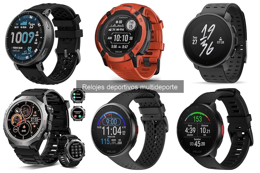 Las mejores características de relojes deportivos multideporte