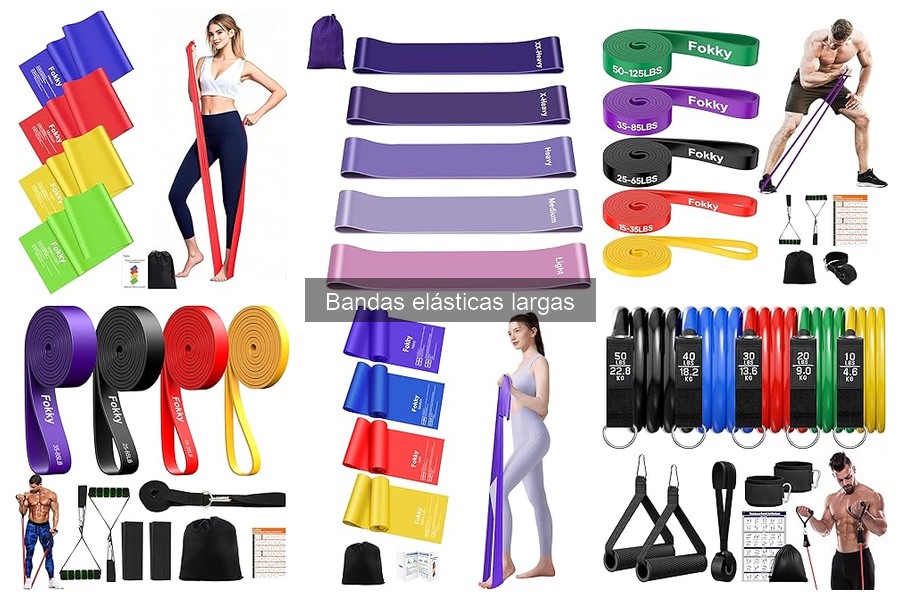 Mejores bandas elásticas largas para entrenar en casa