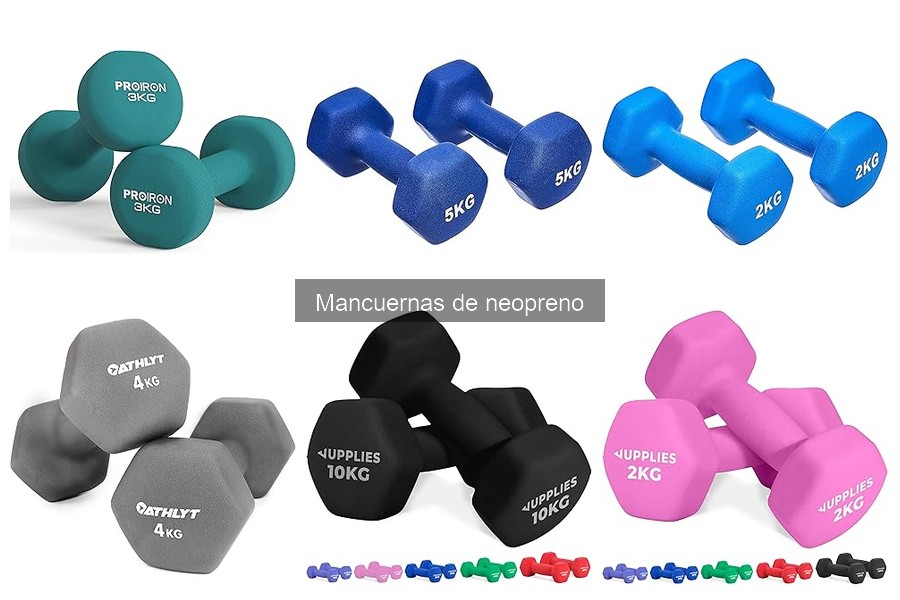 Mejores mancuernas de neopreno: guía de compra para casa