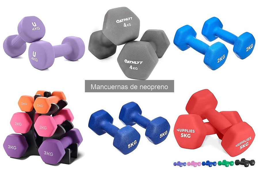 Mejores marcas de mancuernas de neopreno para principiantes