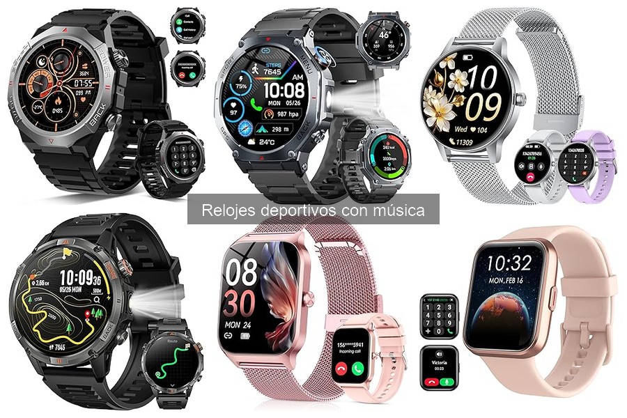 Mejores relojes deportivos con música para corredores 2023