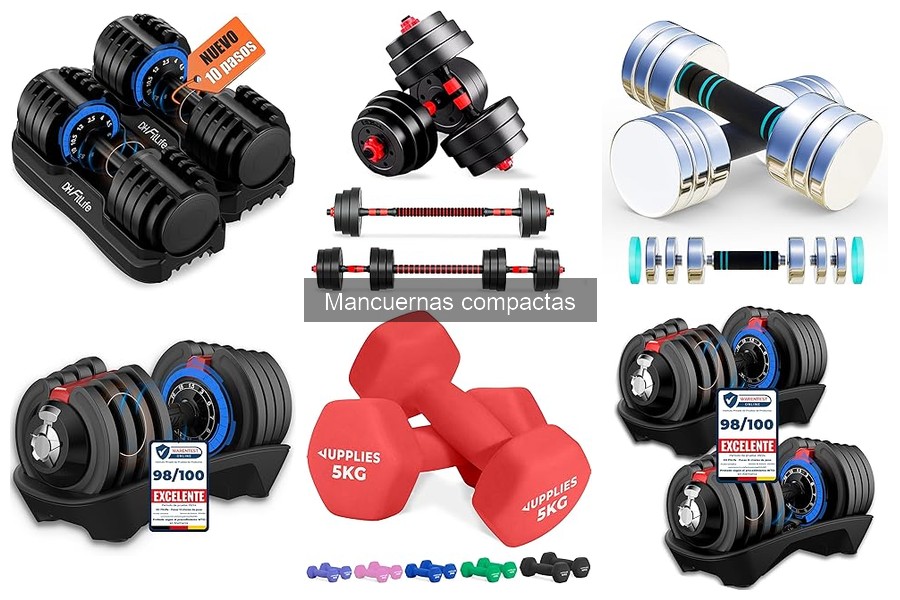 ¿Por qué elegir mancuernas compactas para entrenar en casa?