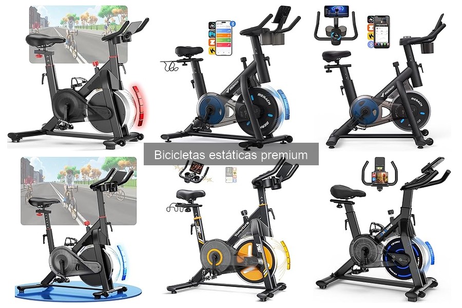 Rutinas de ejercicio con bicicletas estáticas premium