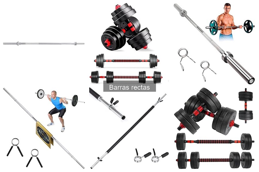 Tipos de barras rectas para entrenamiento en casa