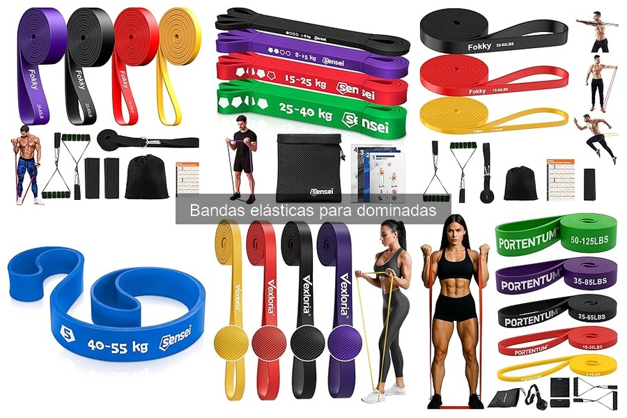Ventajas de usar bandas elásticas para dominadas en casa